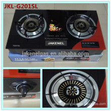 double burner gas stove tempered glass top